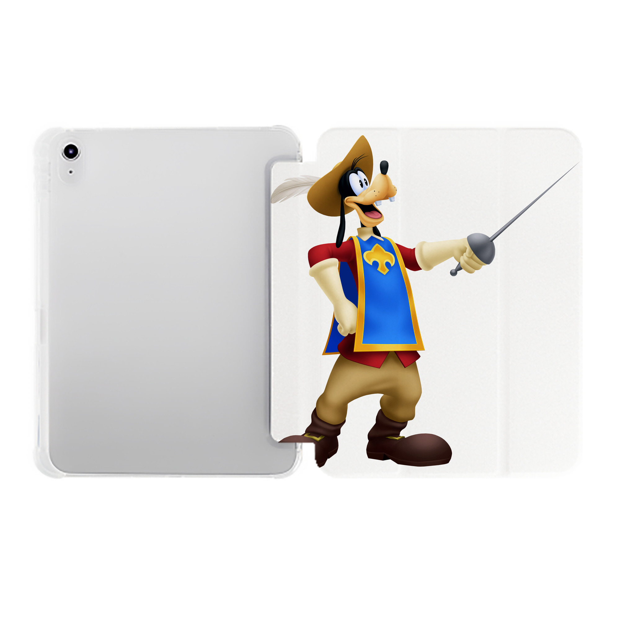 （画像用） ミッキーマウス Mickey Mouse IPad ケース ペン収納付き 三つ折りスタンド PUレザー×シリコン 対応機種9.5/10.5/10.9インチ